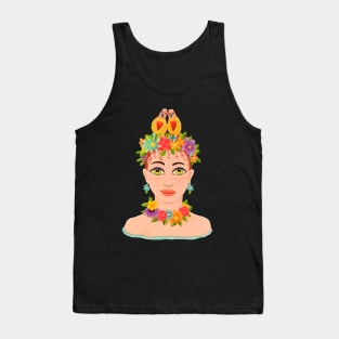 Birds on Head Day Tank Top